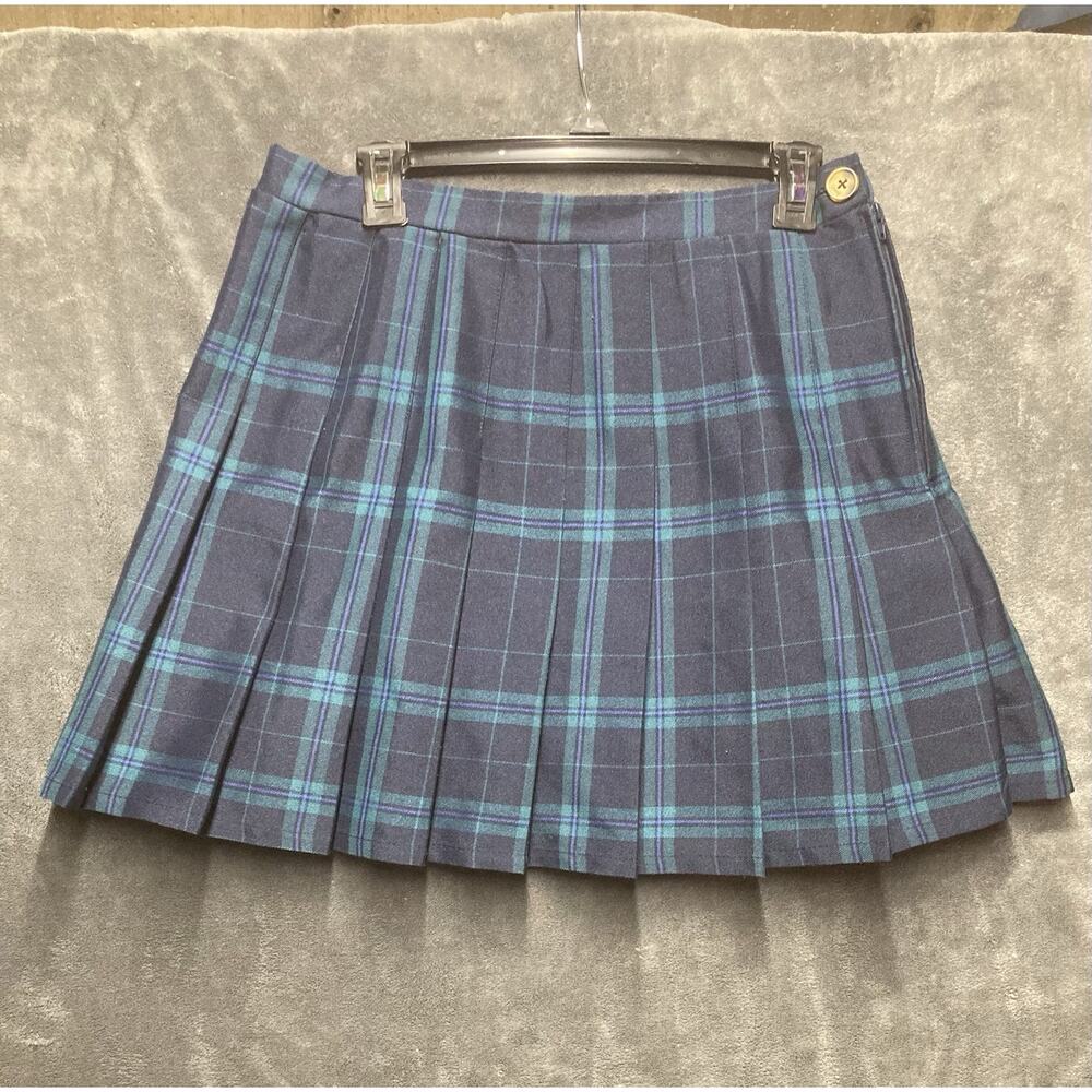 Wild Fable Plaid Pleated Mini Skirt Prep School Girl Dark Academia Y2K Grunge M